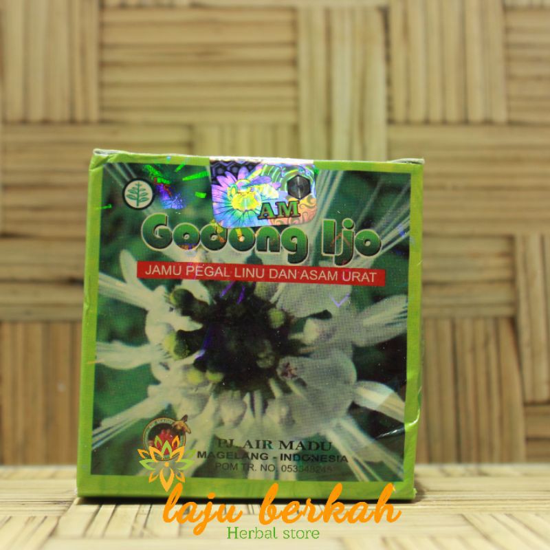 GODONG IJO KAPSUL ORIGINAL PEREDA ASAM URAT RHEUMATIK PEGEL LINU ASLI AIR MADU