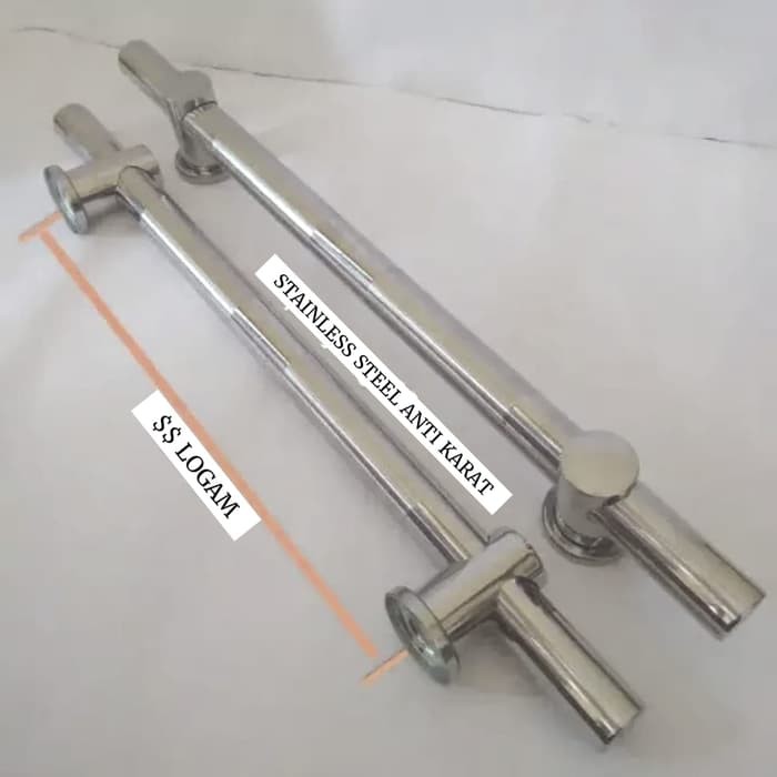 GAGANG PINTU - HANDLE PINTU RUMAH STAINLESS PANJANG 1.2 METER brass