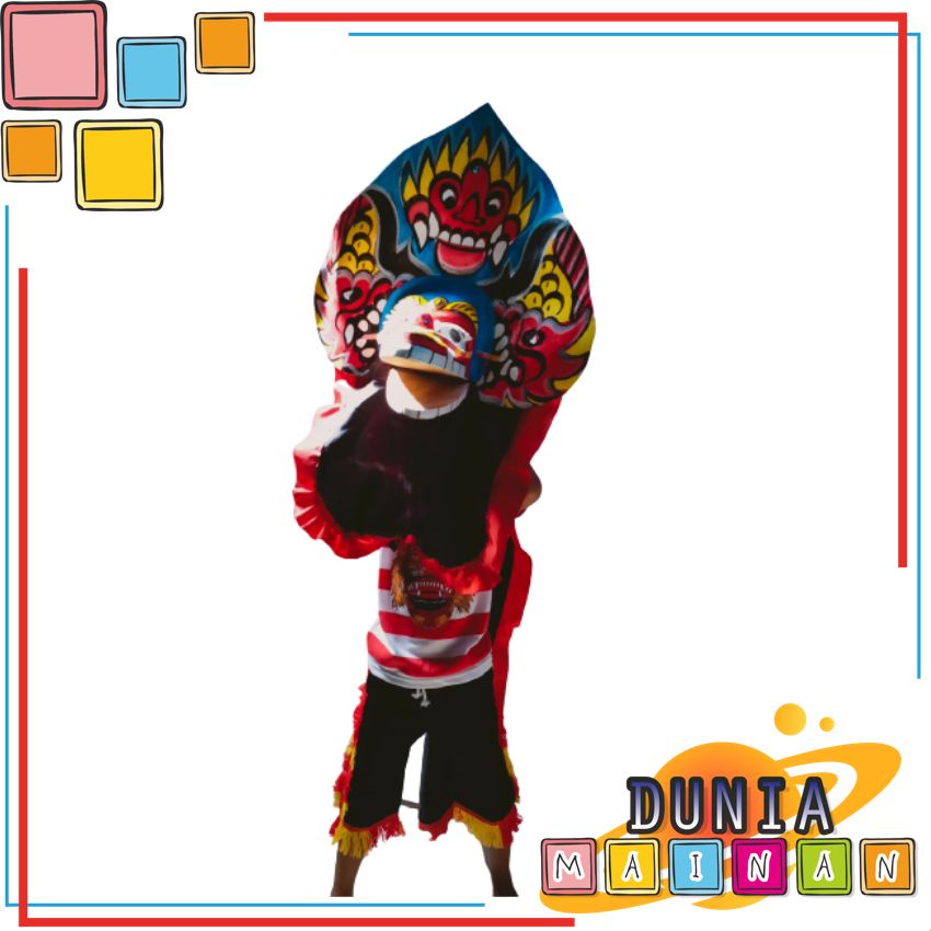 [TERLARIS] (1paket) Paket stelan baju reog + barongan besar kain panjang | set baju reog dan caploka