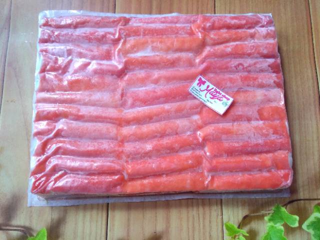 Crab stick 1KILO kepiting olahan frozen halal mui enak murah sushi seafood shabu shabu baso