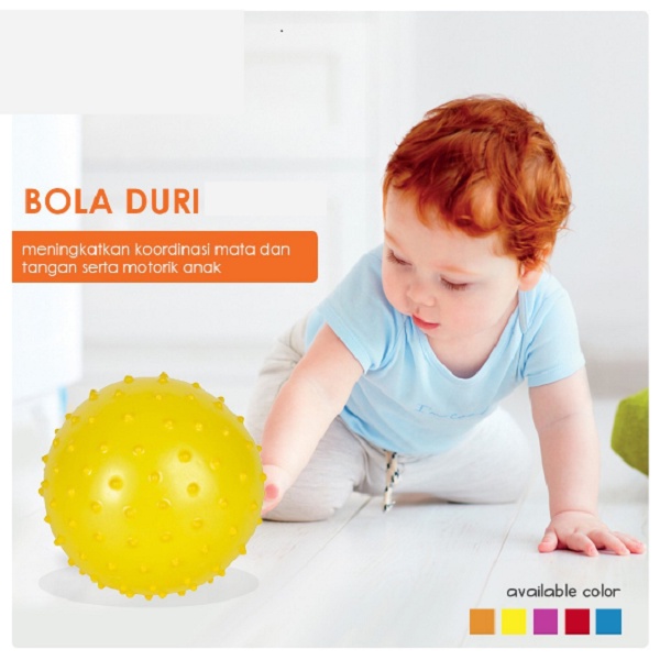 BOLA KARET BOLA DURI MAINAN ANAK BOLA ANAK ANAK ELASTIS BALON ANAK BALON KARET