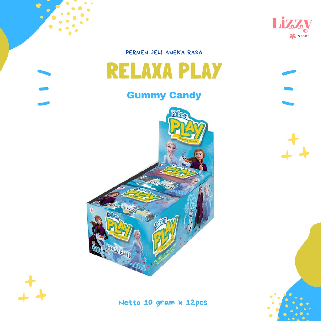 

Relaxa Play Gummy Candy Kemasan Box 12pcs @10gr