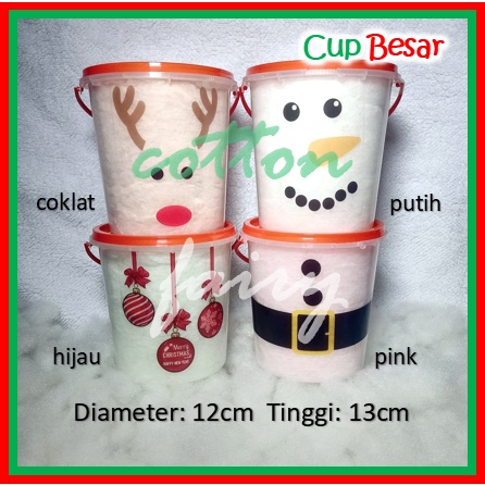 

Gulali Christmas Cup Besar [Cotton Candy by Cotton Fairy]