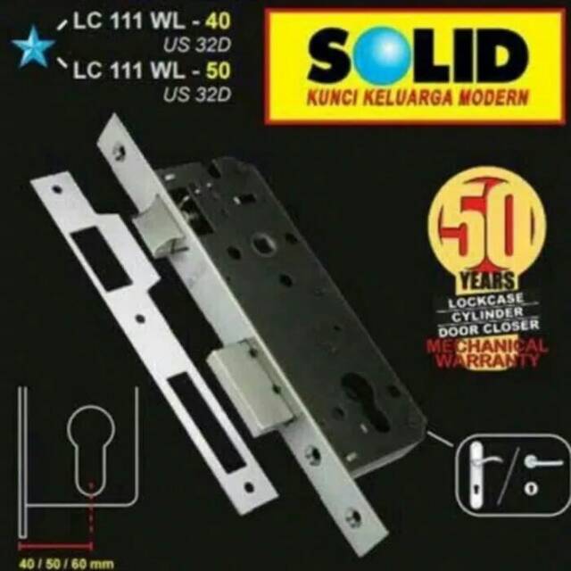 Body swing solid lockcase swing solid 40mm kunci solid