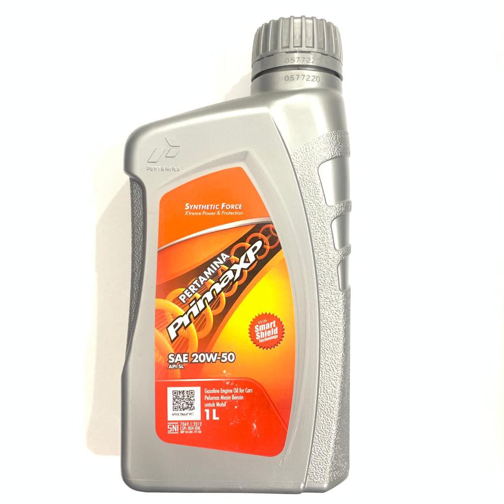 OLI MESIN PRIMAXP 1LITER SAE 20W50 SL SYNTHETIC ORIGINAL PERTAMINA