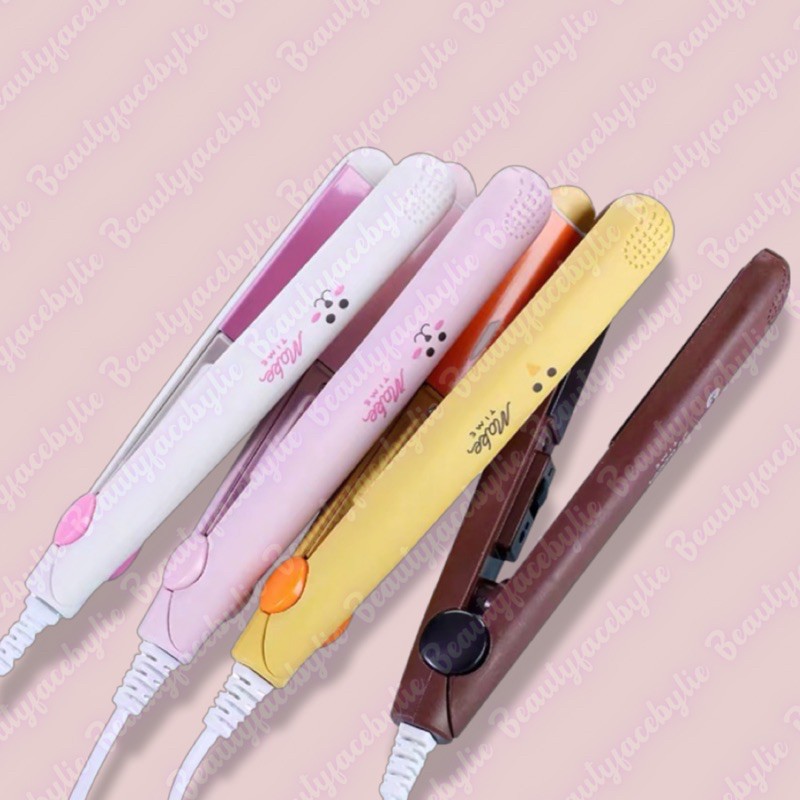 Alat Catok Rambut Mini Karakter 2in1 Catokan Lurus Curly