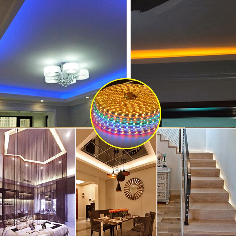 Lampu LED Strip Selang Tumblr SMD 5050 220V 5W IP65 Waterproof