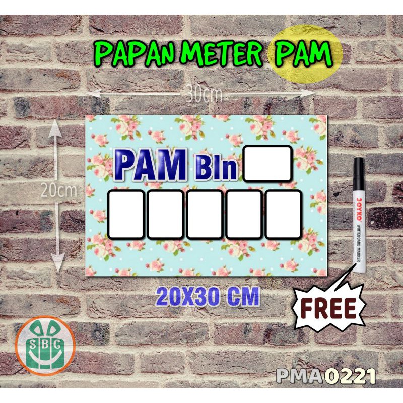 

Stokastik Papan Meter Listrik PLN PAM motif Unik - Shabby 21