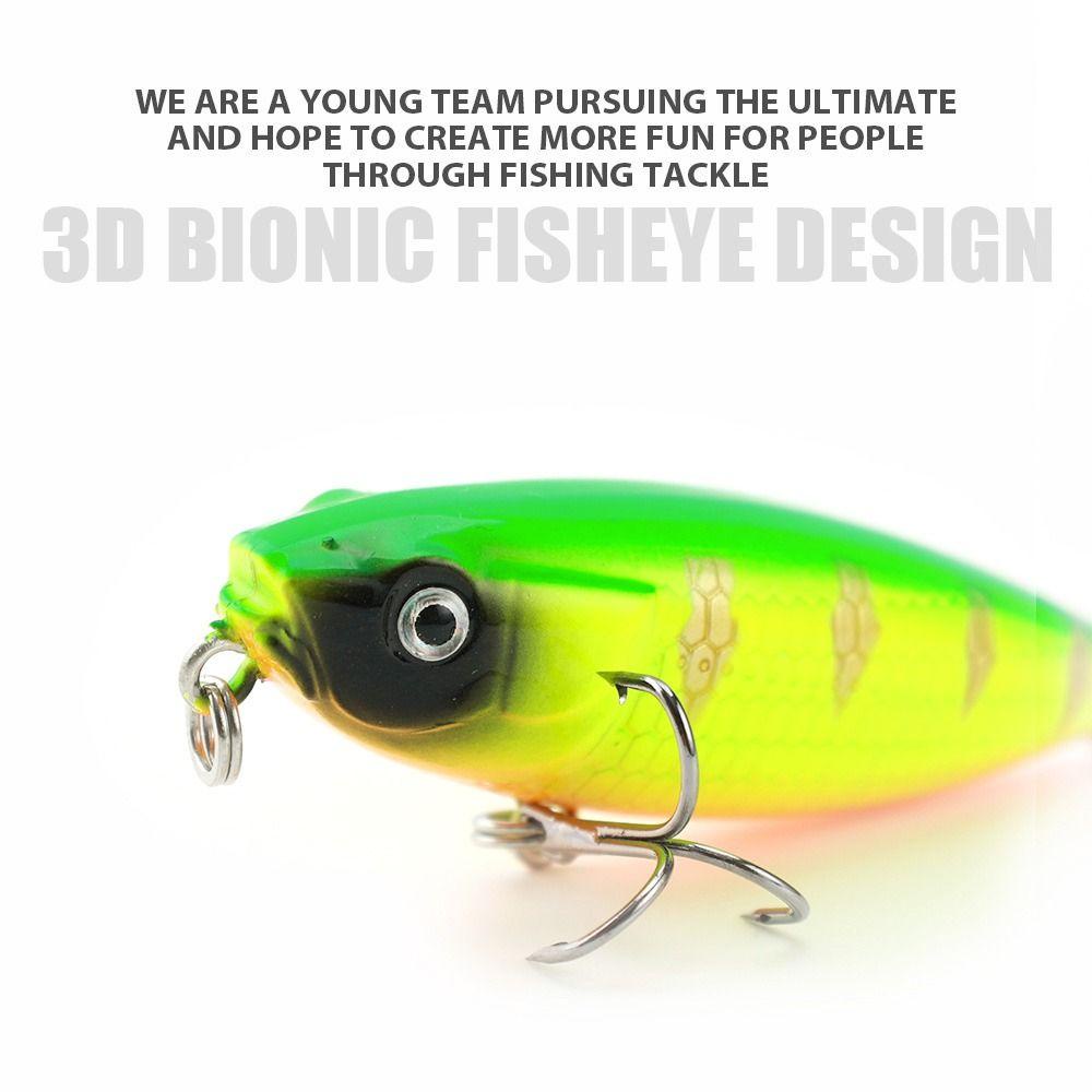 Preva Floating Fishing Lure 3D Eyes Zigzag Anjing Mata Manusia Hidup 45mm 1.9g Kait Treble