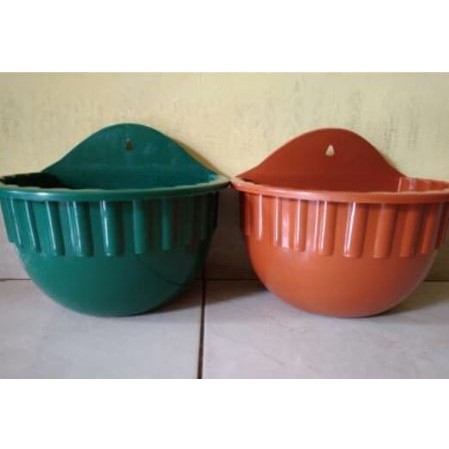 Pot Bunga Dinding Tempel Plastik Model TB 22 / Pot Tempel