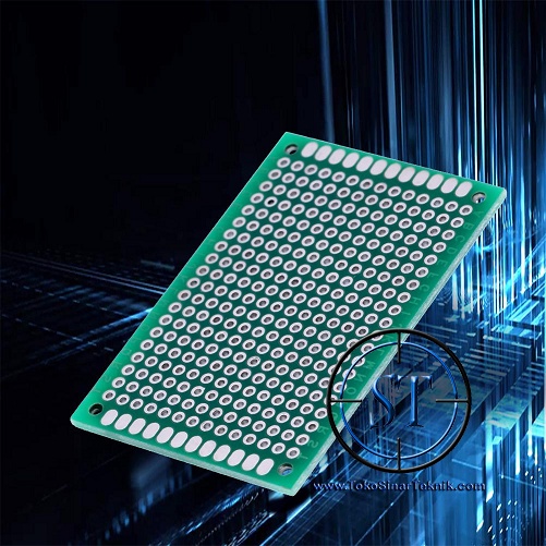 PCB Double Layer 7x9 2-Slide Titik Lubang IC Hole Matrix Circuit Board 7x9cm Through Hole Protoboard