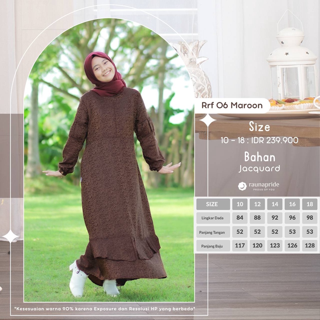 Rauna Gamis Remaja / RF - 06 / Fashion Muslim