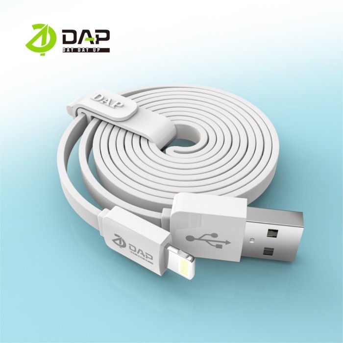 Kabel Data Lightning For iphone DAP DL100 Kabel Iphone Fast Charging 2.4A panjang 100 cm