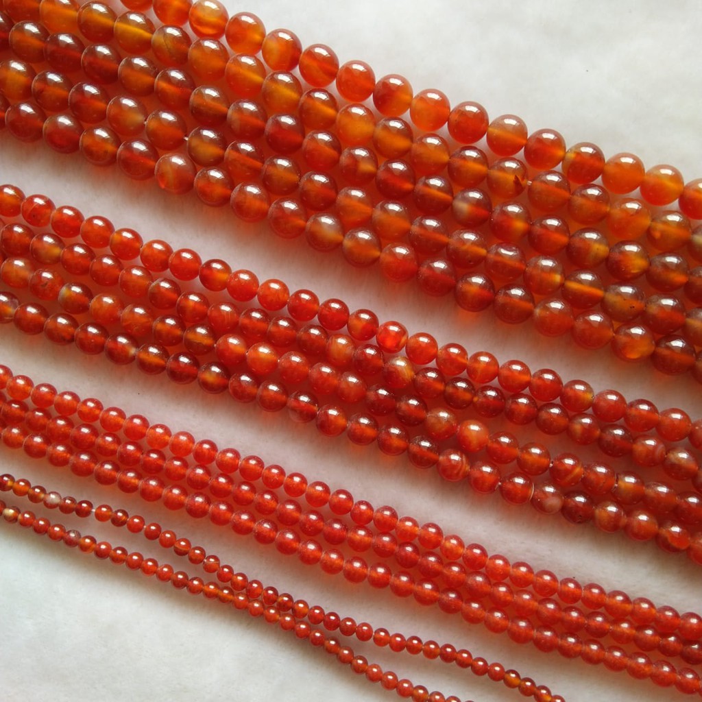 Batu Carnelian (Batu Manau) Bahan Gelang Kalung
