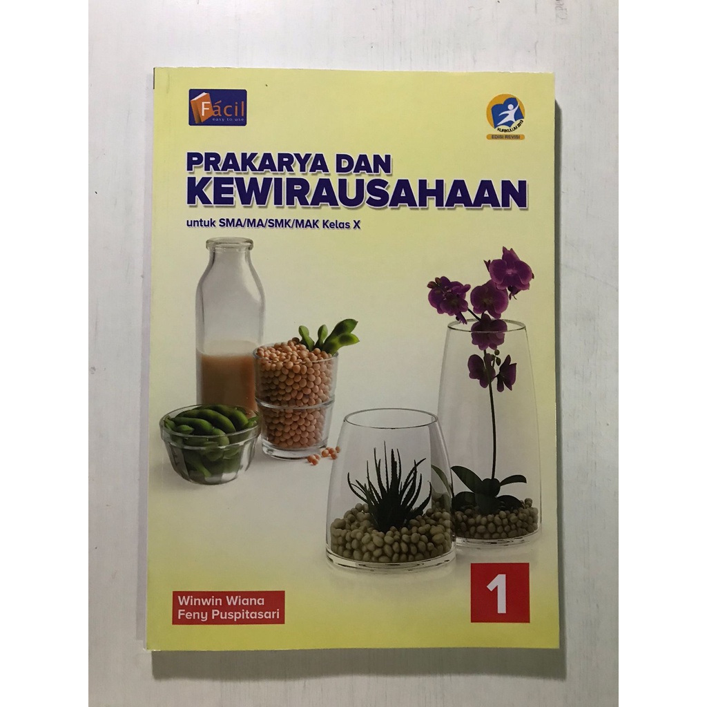 Buku Prakarya dan Kewirausahaan SMA Kelas 10 X Penerbit Grafindo BEKAS/PRELOVED