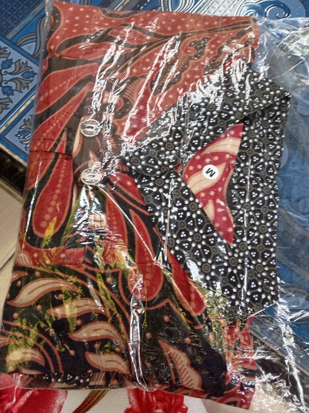 Tey-17 Batik Wanita Asj Sa Hrb026 Kenongo Kemeja Tosca Pendek