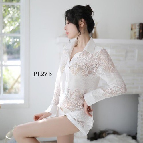 [PALING MURAH] LINGERIE SEXY BAJU TIDUR WANITA BAJU TIDUR SEKSI PREMIUM LACE PUTIH PL27B