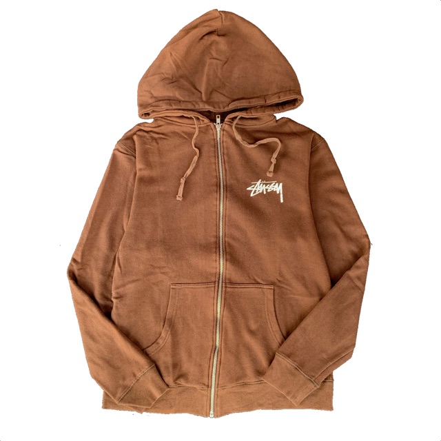 Zip Hoodie Stussy Brown size M