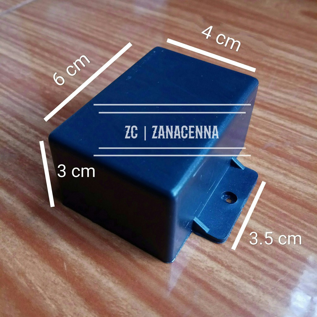 Box Plastik Hitam Kecil 1 Kuping  Box Elektronik