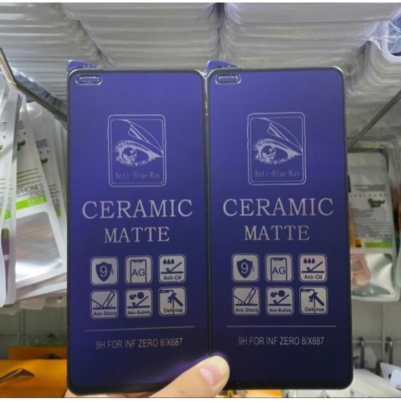 Infinix S5 S5 Lite Smart 4 Smart 5 Note 7 Lite Zero 8 Ceramic Matte Anti Blue Ray Screen Guard