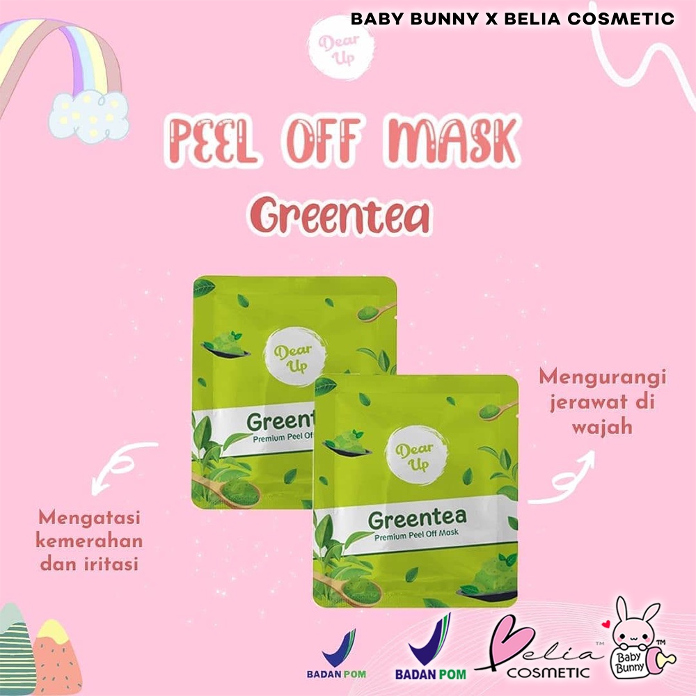 ❤ BELIA ❤ DEAR UP Peel Off Mask 10g 25g Zip Lock | Masker Wajah | Peel Off Mask Ziplock 10 g 25 g (✔ BPOM)