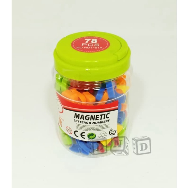 

Mainan Huruf Magnet Magnetic Letters Numbers HM1151A 78 pcs Berkualitas