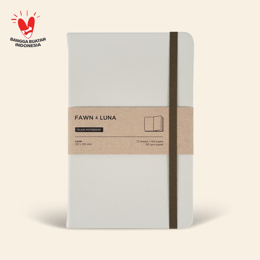 

Fawn & Luna - BARELY BEIGE - Notebook Large A5 - Buku Jurnal/Agenda/Diary/Catatan