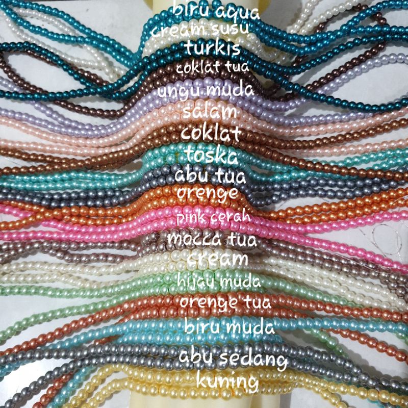 Mutiara berat/sintetis 6mm Part 1