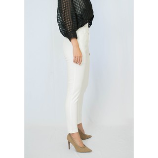 Dania Pants White Pakaian Wanita Celana  Panjang Bahan 