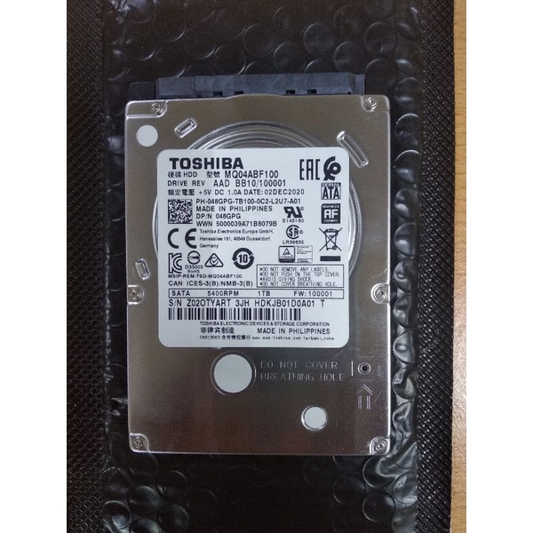 HARDISK LAPTOP 1 TB SATA INTERNAL 2,5 INCHI