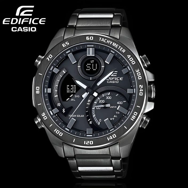 Jam Tangan Pria Merk Casio Edifice Type ECB-900 Original Bm Free Box Set
