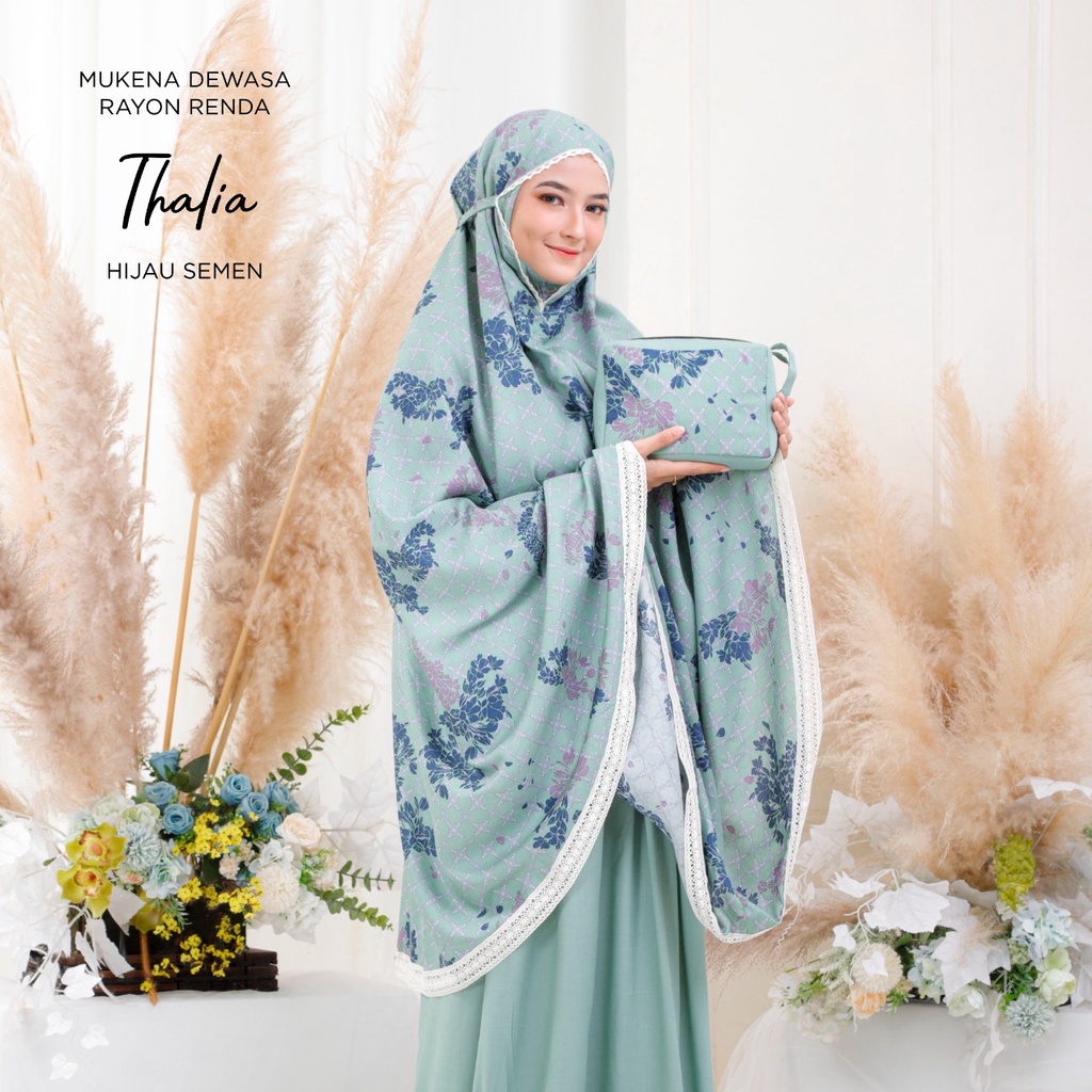 MUKENA BALI TASIK - MUKENA RAYON RENDA DEWASA THALIA