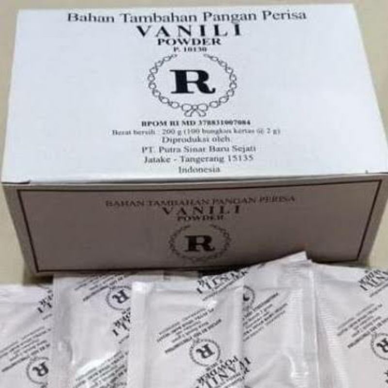 

Vanili bubuk 1pak isi 100pcs