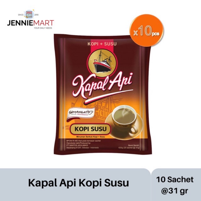 

Kapal Api Kopi Susu 10 Sachet