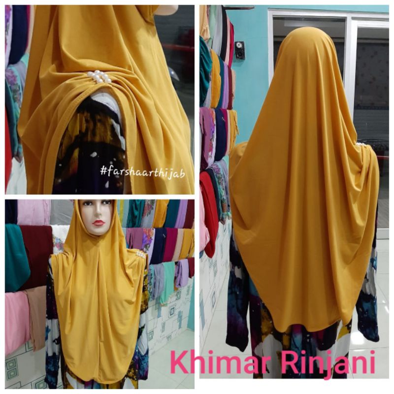 Khimar Rinjani / pet antem / jilbab Jersey premium