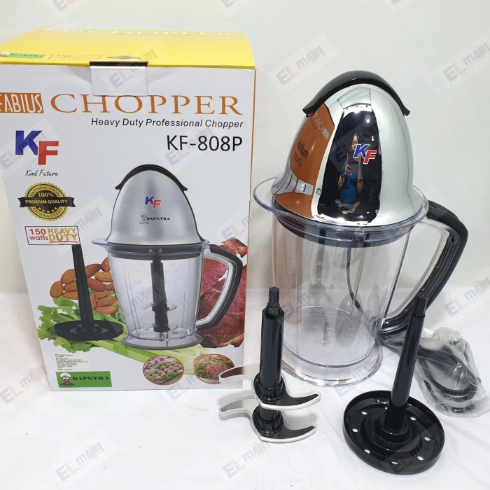 Chopper Food Processor Heavy Duty 1,5L KF 808P - Blender multifungsi Chopper processor KF808P