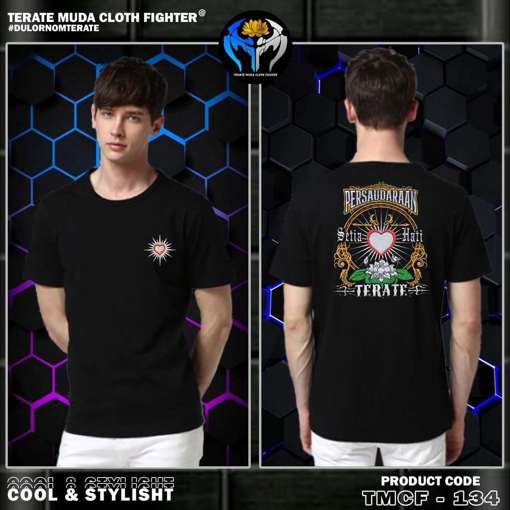 KAOS PSHT BORDIR SPESIAL STYLE CULTURE EDITION (BISA COD)  TERATE MUDA CLOTH FIGHTER 134