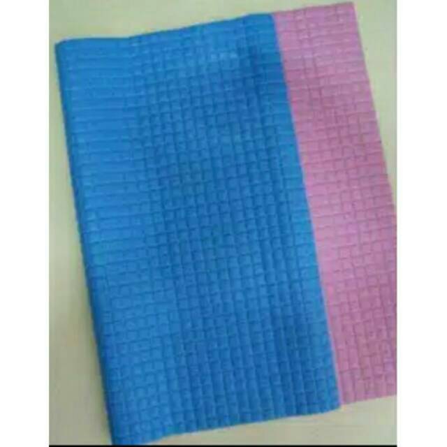 Perlak Biru Pink Polos Jesi