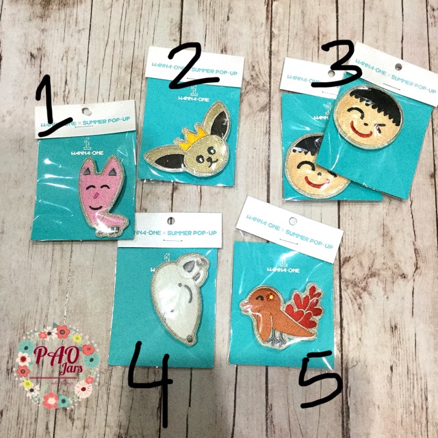 wanna one wappen x summer pop up official