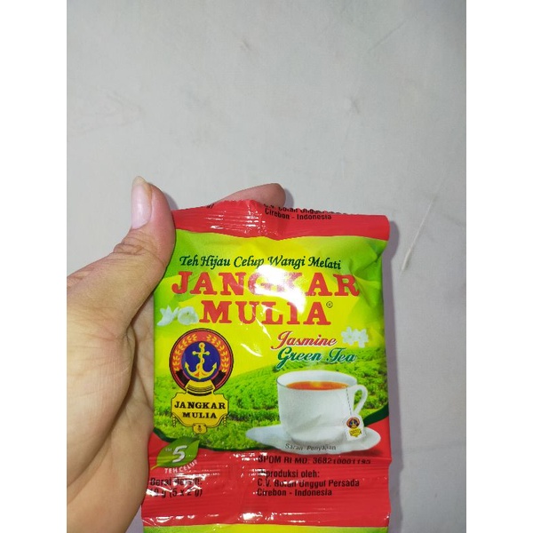 

Teh Hijau Celup Wangi Melati Jangkar Mulia Sachet (JHCMS) Isi 5 Pcs Berat 10 Gram