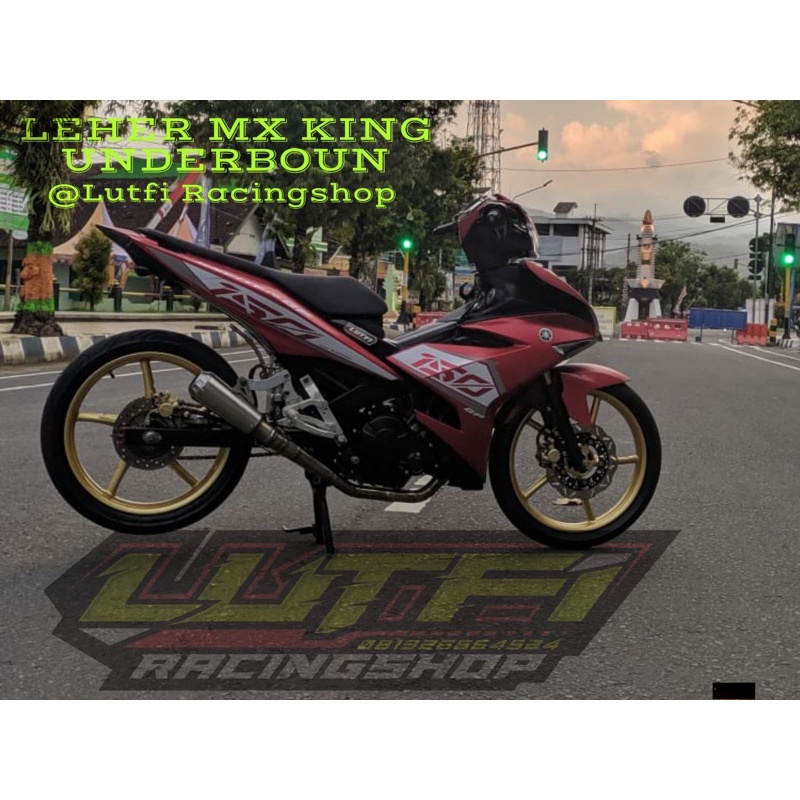 Leheran header pipa knalpot mx king header roudrace header mxking underbone