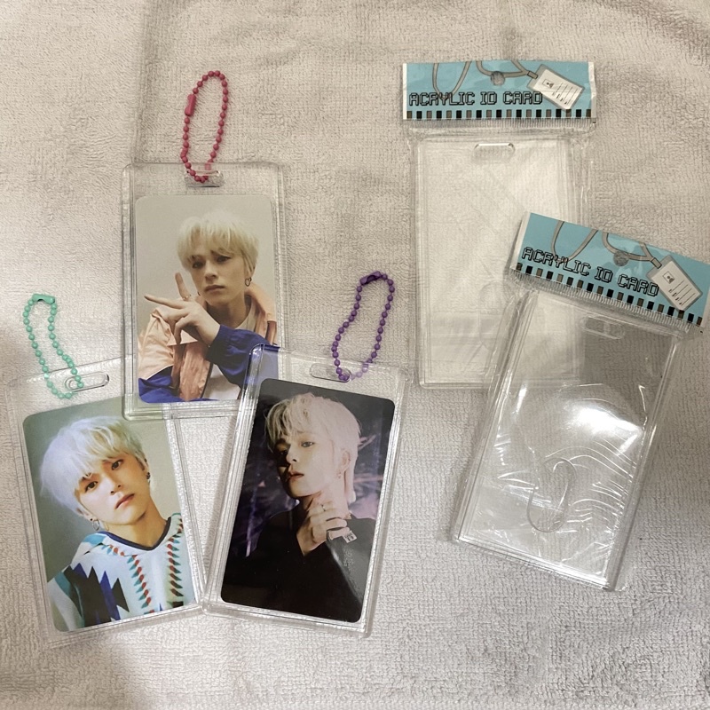 

[BACA DESCRIPTION] Acrylic ID Card [ACRYLIC PHOTOCARD HOLDER KPOP] + Sticker Deco DIY