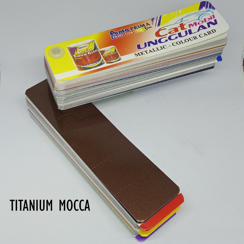 CAT PENTA TITANIUM MOCCA 1 Kg - cat penta coklat metalik - cat penta brown metallic - cat mobil coklat