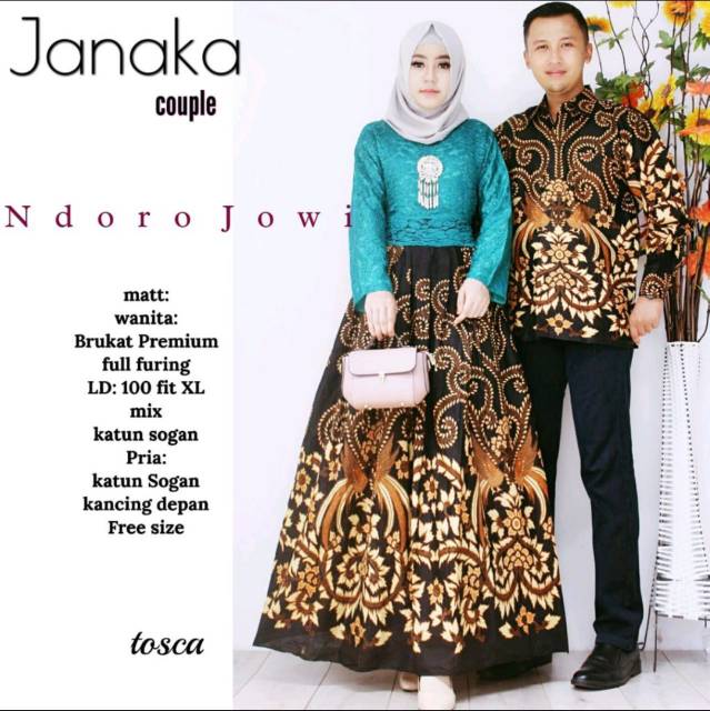 Janaka couple ORI NdoroJowi || couple gamis brokat paling dicari