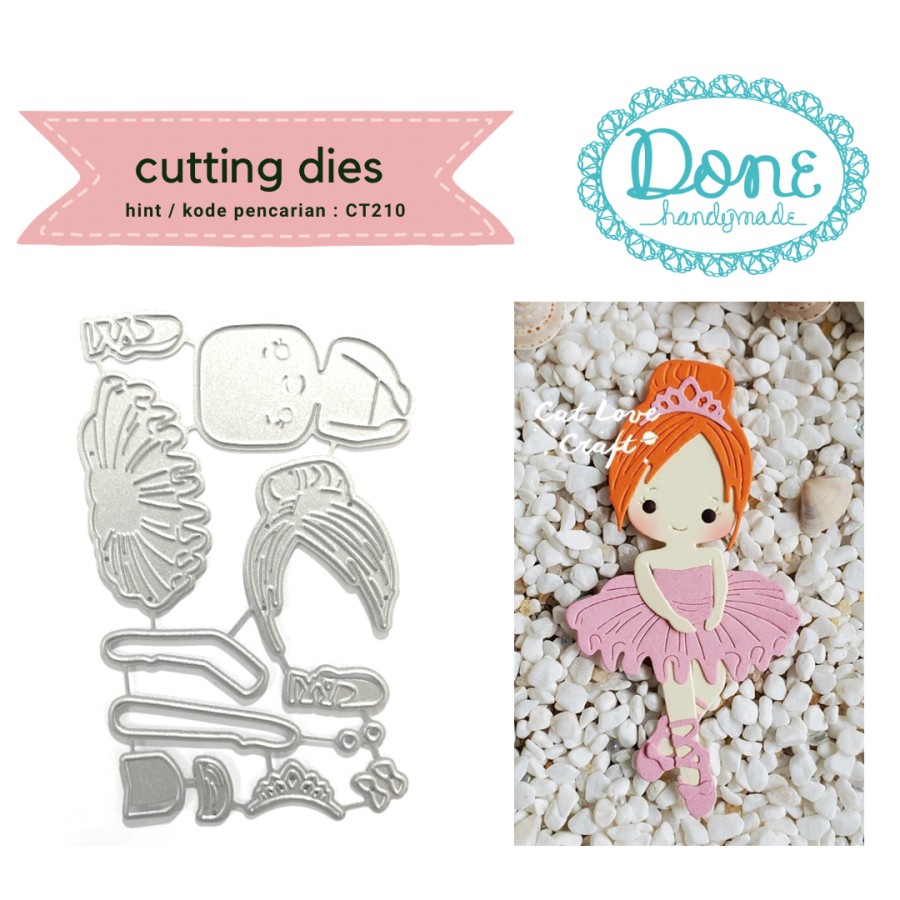 Done Handymade cutting dies ballerina ballet girl scrapbooking CT210