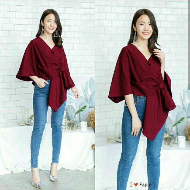 4 WARNA NS BATWING MONA / BLOUSE ATASAN WANITA TERBARU KEKINIAN