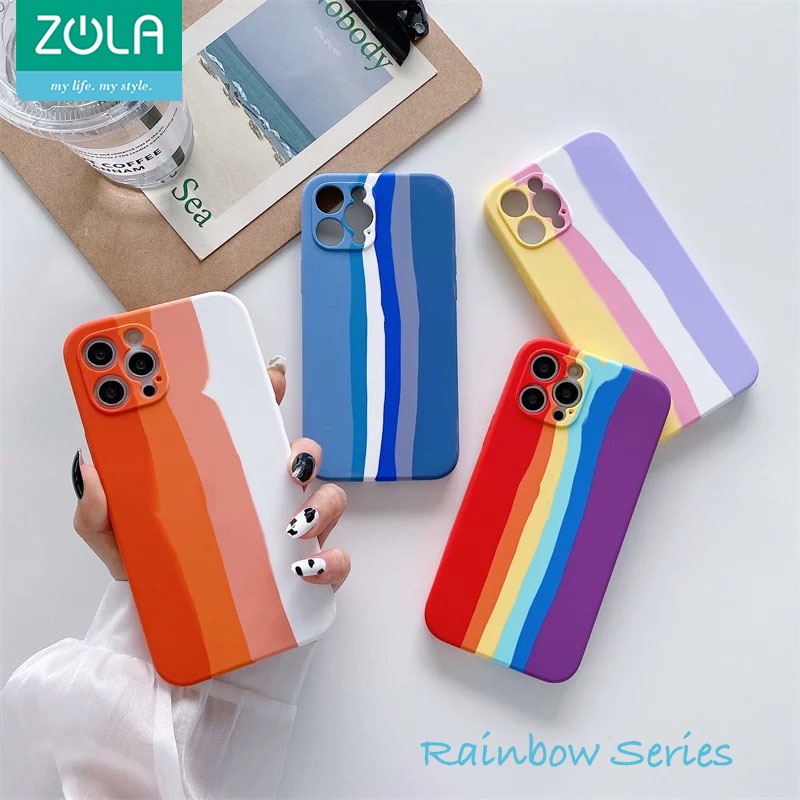 Zola Rainbow Color Sillicone case For Iphone 13 Mini