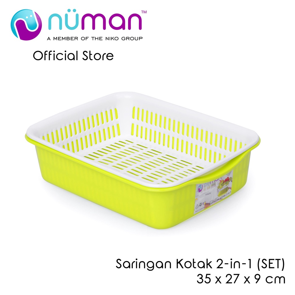 NUMAN -  Saringan Kotak 2-In-1 (Set)