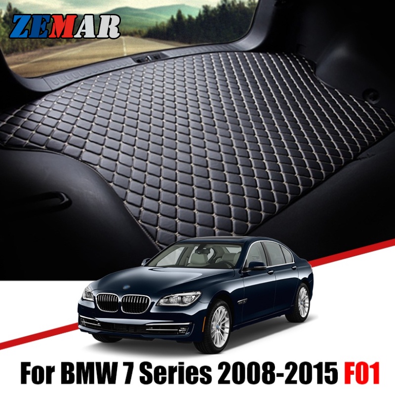 Pad Cover Bagasi Mobil Bahan Kulit Untuk BMW 7 Series F01 740i 730i 750i 2008-2015