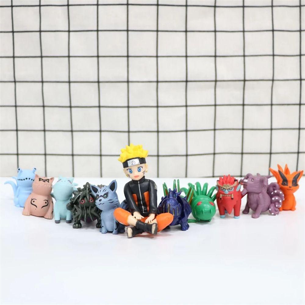 [Elegan] Naruto Figure 11Pcs/Set Ulang Tahun Anak Figure Model Dekorasi Boneka PVC Mainan Untuk Anak Angka Mainan